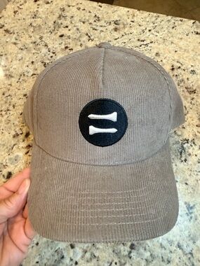 Fringe Golf Corduroy Baseball Cap with Embroidered Logo